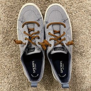 Sperry Women's Crest Vibe Blue/White Sneakers STS85240 NEW